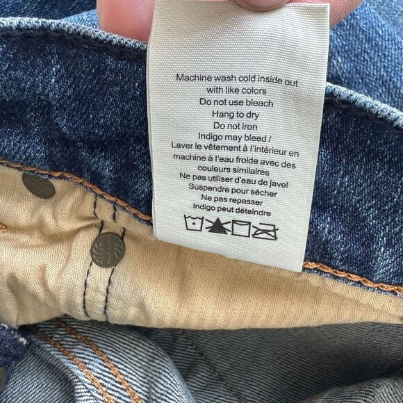 Rag & Bone Jeans Mens Size 32 x 32 Slim Fit 2 Beldon Japanese Button Fly Stretch - Picture 13 of 13